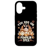 Custodia per iPhone 17 Cute Fall Gnome For Thanksgiving You Had Me At Pumpkin Spice