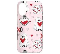 Custodia per iPhone 17 Cute Ghost Valentines XOXO Heart Dice Spooky