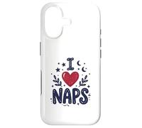 Custodia per iPhone 17 Cute I heart Naps design for Moms, Sleepy Girl Funny Mom