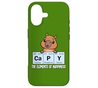 Custodia per iPhone 17 Cute Kids Science Kawaii Elements of Happiness Capybara