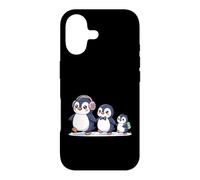 Custodia per iPhone 17 Cute Penguin Family Walking Winter Cartoon