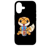 Custodia per iPhone 17 Cute Reptile Kids Bubble Tea Boba Tea Leopard Gecko Lover