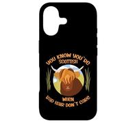 Custodia per iPhone 17 Cute Scottish Highland Cow - Bad Hair Don´t Care