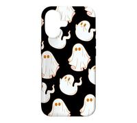 Custodia per iPhone 17 Cute Spooky Ghost Pastel Goth Retro Groovy Halloween Black