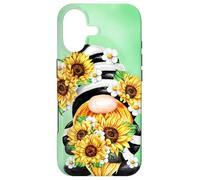 Custodia per iPhone 17 Cute Sunflower Gnome For Flower Girls Summer And Spring