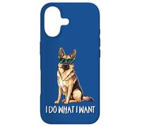 Custodia per iPhone 17 Cute Sunglasses Do What I Want German Shepherd Dog Lover