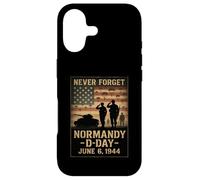 Custodia per iPhone 17 D-Day 81° Anniversario Normandia 1944 Militare Tributo Uomini