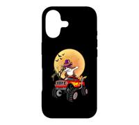 Custodia per iPhone 17 Dabbing Boston Terrier Dog Witch Hat Monster Truck Halloween