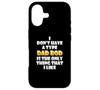 Custodia per iPhone 17 Dad Bod is my type Funny Gag Fathers Day costume Cute Dads