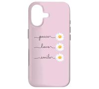 Custodia per iPhone 17 Daisy Plant Peace Love Smile Common daisy Flower