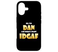 Custodia per iPhone 17 Dan Costume IDGAF Cute Personalized First Name Daniel/Dan