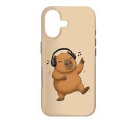 Custodia per iPhone 17 Dancing Capybara con cuffie Musica Design