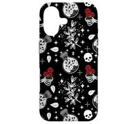Custodia per iPhone 17 Dark Gothic Love Goth Skeleton and Roses