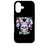 Custodia per iPhone 17 Dead Inside But Hoppy Skull Bunny Pastel Goth Easter