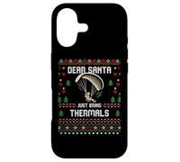 Custodia per iPhone 17 Dear Santa Thermals Parapendio Christmas Ugly Xmas Sweater