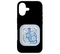 Custodia per iPhone 17 Delft Blu Degu Floreale Ceramica