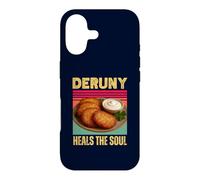 Custodia per iPhone 17 Deruny guarisce l'anima divertente frittella di patate ucraino cibo