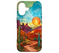 Custodia per iPhone 17 Desert Mezzogiorno Stained Glass Pattern