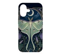 Custodia per iPhone 17 Design Art Nouveau Luna Moth Moon Morning Glory