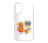 Custodia per iPhone 17 Design con hot dog e mini hot dog con scritta "Greatest Father"
