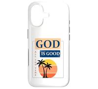 Custodia per iPhone 17 Design con scritta in inglese "God is Good" (lingua italiana non garantita)