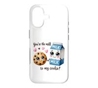 Custodia per iPhone 17 Design con scritta "You're the Milk to My Cookie"