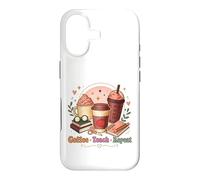Custodia per iPhone 17 Design della routine quotidiana di Coffee Teach Repeat Teach