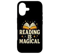 Custodia per iPhone 17 Design divertente per amanti dei libri "Reading Is Magic"
