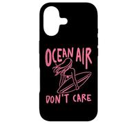 Custodia per iPhone 17 Design estivo Ocean Air Don't Care Surfer Girl