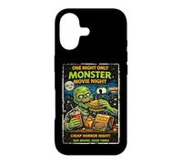 Custodia per iPhone 17 Design Film Horror Retro Mostro Terrore Cinema Drive-In