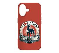 Custodia per iPhone 17 Design in stile vintage per amanti dei cani levrieri italiani