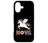 Custodia per iPhone 17 Design magico Nova Unicorn Girl Nome