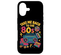 Custodia per iPhone 17 Design retrò con scritta "Take Me Back to the 80s"