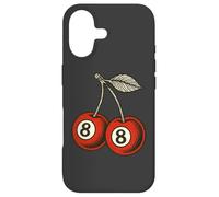 Custodia per iPhone 17 Design vintage a 8 palline da biliardo stile retrò con ciliegie
