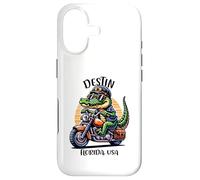 Custodia per iPhone 17 Destin Florida USA, divertente disegno a forma di coccodrillo