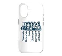 Custodia per iPhone 17 Destini delle sei mogli di Enrico VIII Navy Print