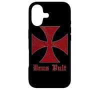 Custodia per iPhone 17 Deus Vult - Casco Templerorden Croce di San Templo