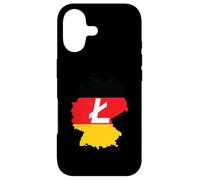 Custodia per iPhone 17 Deutschland Litecoin German Flag Cryptocurrency Litecoin LTC