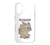 Custodia per iPhone 17 Deutschland Reichsstadte Karte Mappa della città tedesca Viaggi