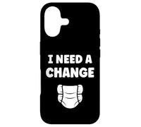 Custodia per iPhone 17 Diapers Minimalist Baby Parent Diaper i need a change