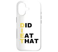 Custodia per iPhone 17 Diet - Did I Eat That - Regalo dietetico - Slogan divertente per la dieta
