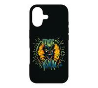 Custodia per iPhone 17 Dilofosauro veleno tossico al neon di Jurassic Park