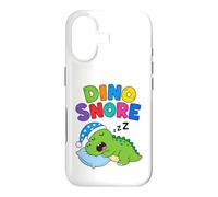 Custodia per iPhone 17 Dino Snore - Divertente dinosauro che dorme T-rex Dino Lover per bambini