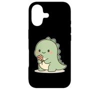 Custodia per iPhone 17 Dinosauro Kawaii Con Fiore