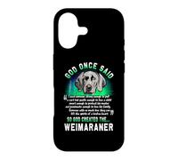 Custodia per iPhone 17 Dio una volta disse che Dio creò il Weimaraner Funny Dog