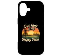 Custodia per iPhone 17 Disc Golf My Happy Place Sunset Frolf Player