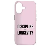 Custodia per iPhone 17 Disciplina uguale alla longevità salute vita citazione