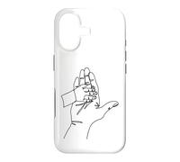 Custodia per iPhone 17 Disegno a una linea: mani che raccontano storie