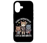 Custodia per iPhone 17 Distratto da Gatti e missioni secondarie Elfo Orco Nano Cat Heroes