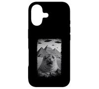 Custodia per iPhone 17 Distressed Seal Selfie At Pyramids Funny Vintage UFO Alien